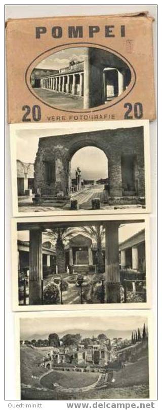 Italie.Pompei.Lot Complet Et En TBE De 20 Mini Carte-photos.Avec Pochette Origine. - Napoli (Naples)