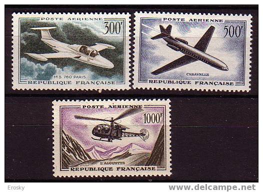 M3774 - FRANCE AERIENNE Yv N°35/37 ** - 1927-1959 Postfris