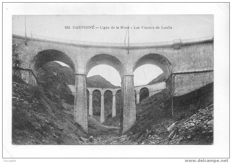 DAUPHINE LIGNE DE LA MURE LES VIADUCS DE LOULLA - La Mure