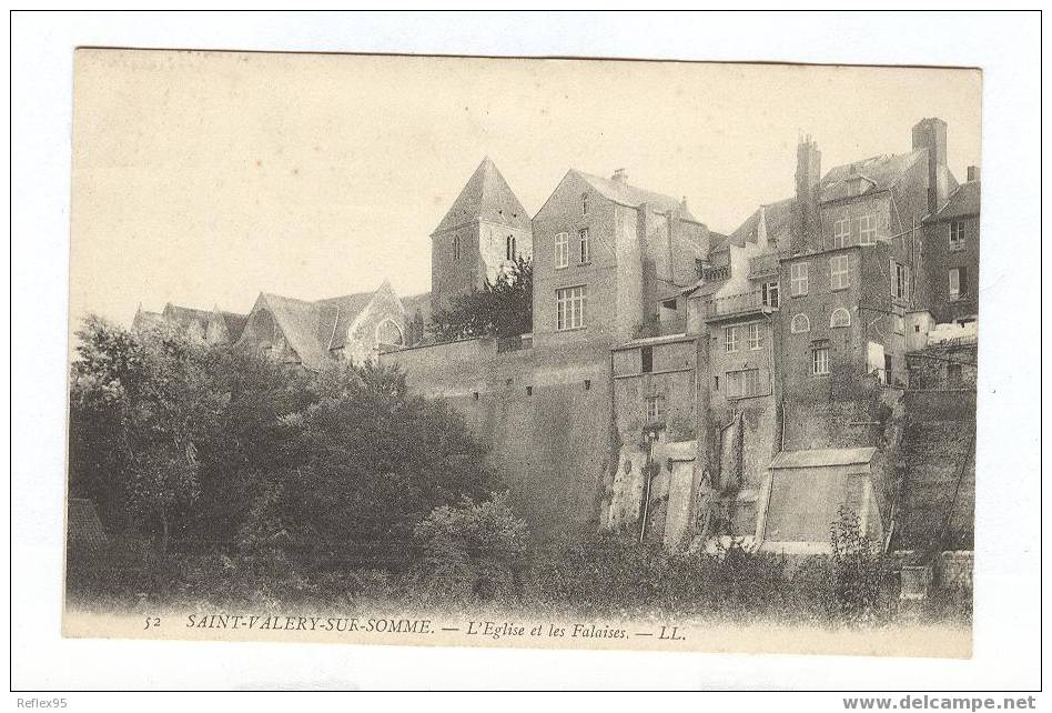 SAINT VALERY SUR SOMME - L'Eglise Et Les Falaises - Saint Valery Sur Somme