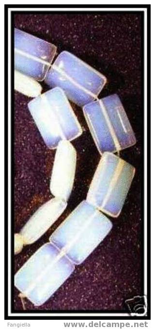 Lot De 3 Perles En Opalite Rectangles 20x15mm - Pearls