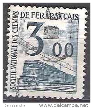 France 1960 Yvert Colis Postaux 43 O Cote (2012) 2.00 Euro Locomotive électrique - Usados
