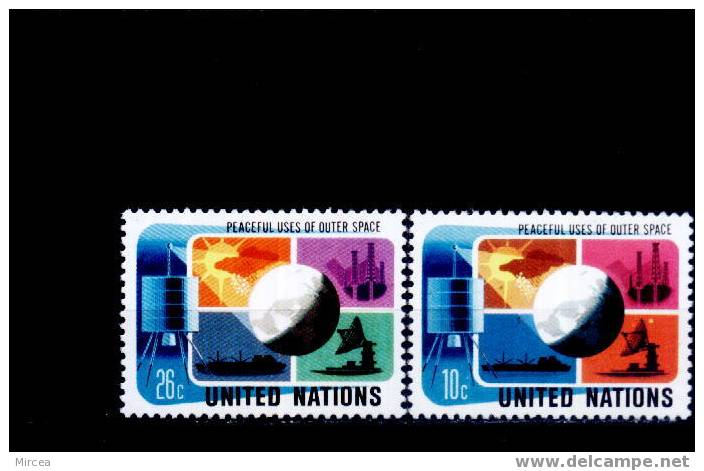 Nations Unies - Yv.no.249/50 Neufs** - Nuevos