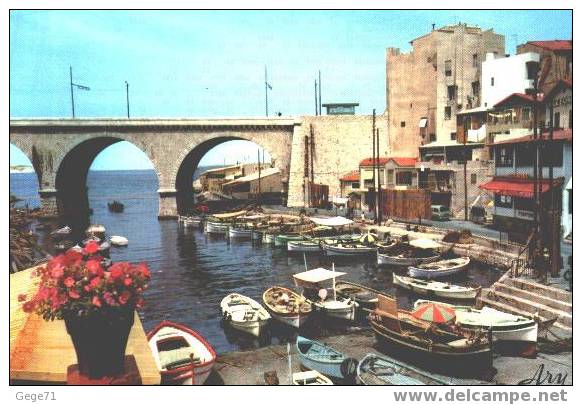 Marseille - Promenade De La Corniche Pont Et Le Vallon Des Auffes - Endoume, Roucas, Corniche, Plages