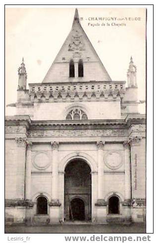 CPA - CHAMPIGNY SUR VEUDE - D. B. - FACADE DE LA CHAPELLE - Champigny-sur-Veude