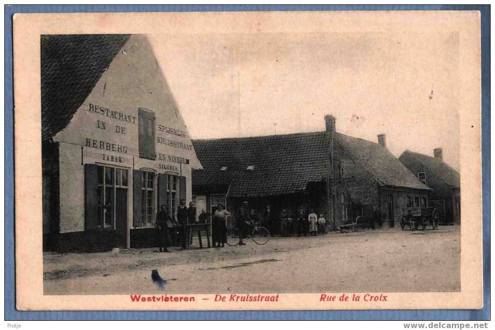 * Westvleteren (Près D'Ypres Ieper, Elverdinge, Diksmuide) *Kruisstraat,Rue De La Croix,Herberg,Restaurant,café,vélo - Vleteren