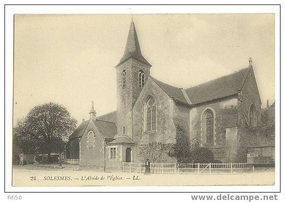 SOLESMES  72   L´Abside De L´Eglise - Solesmes