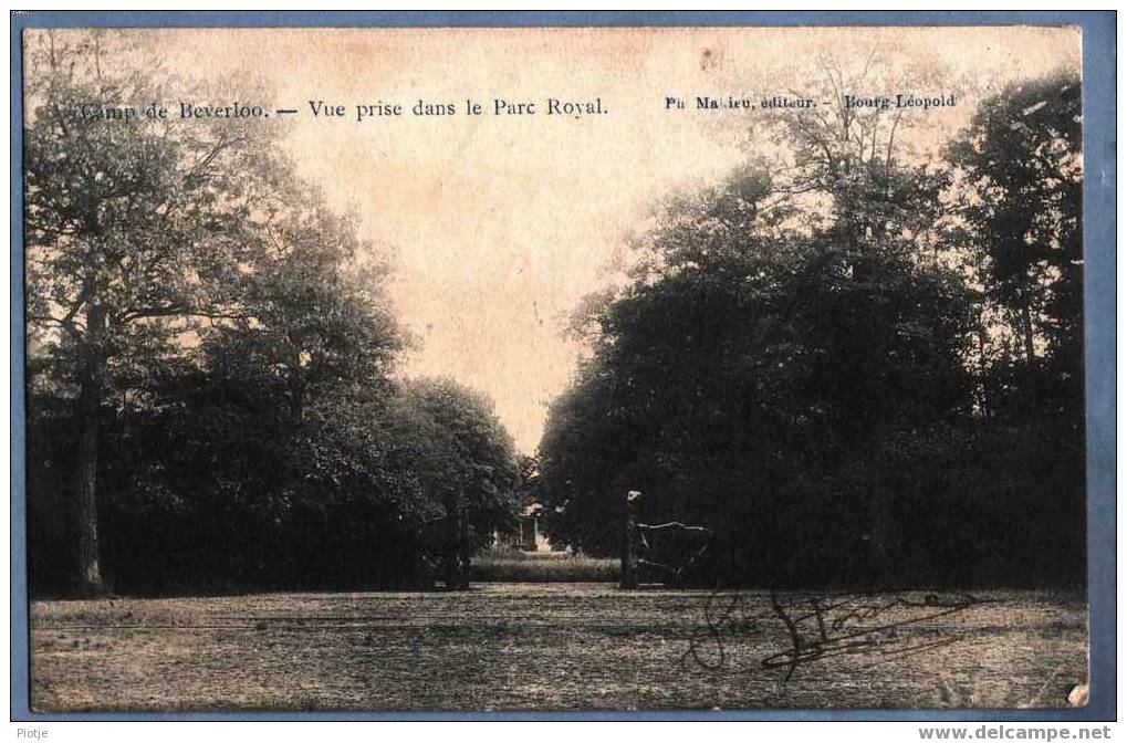 * Leopoldsburg - Bourg Léopold * (Ph. Mahieu, éditeur) Camp De Beverloo, Vue Prise Dans Le Parc Royal, Caserne, Kazerne - Leopoldsburg (Beverloo Camp)