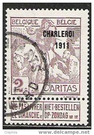 Belgique - 1911 - COB 102 - Oblit. - 1910-1911 Caritas