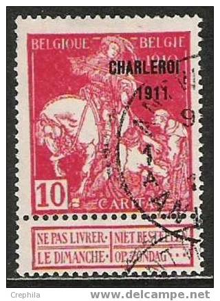 Belgique - 1911 - COB 107 - Oblit. - 1910-1911 Caritas