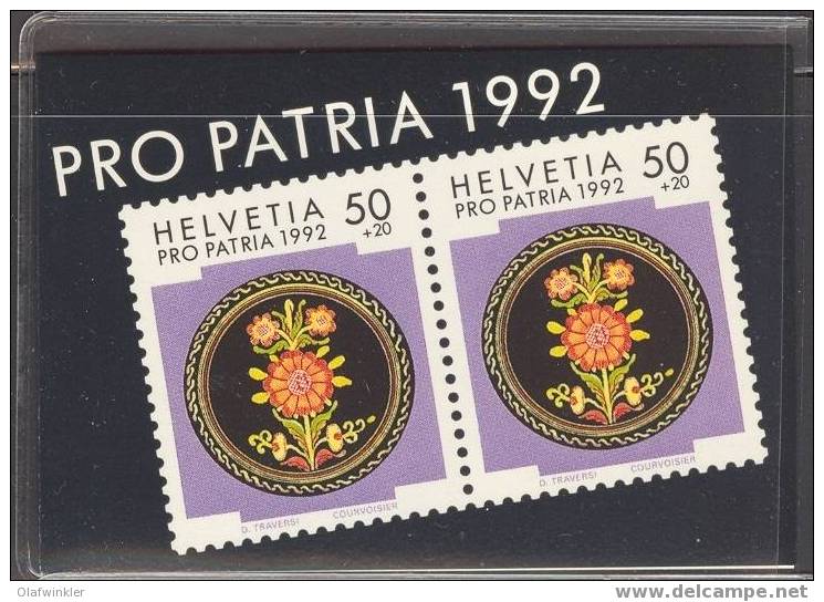 Pro Patria 1992 MNH In Original Sleeve - Postzegelboekjes