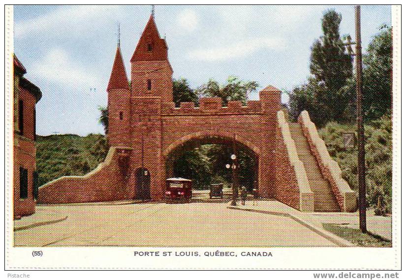 Porte St-Louis - Québec - Carte Folkard # 55 - Jamais Utilisée - État Parfait - Québec - La Cité