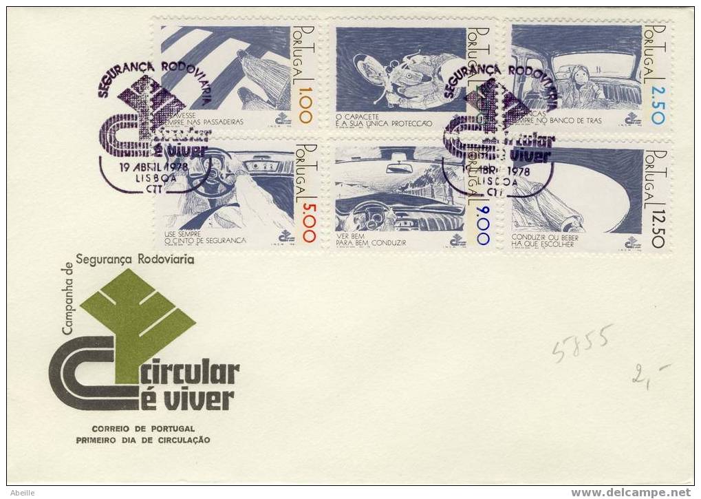 5855   FDC PORTUGAL   SECURITE ROUTIERE - Other & Unclassified