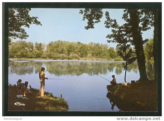 Ballancourt - Les Etangs ( Animée Scène De Pêche En Famille  CIM) - Ballancourt Sur Essonne