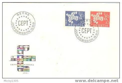 Schweiz / Switzerland - Mi-Nr 736/737 FDC (L160) - 1961