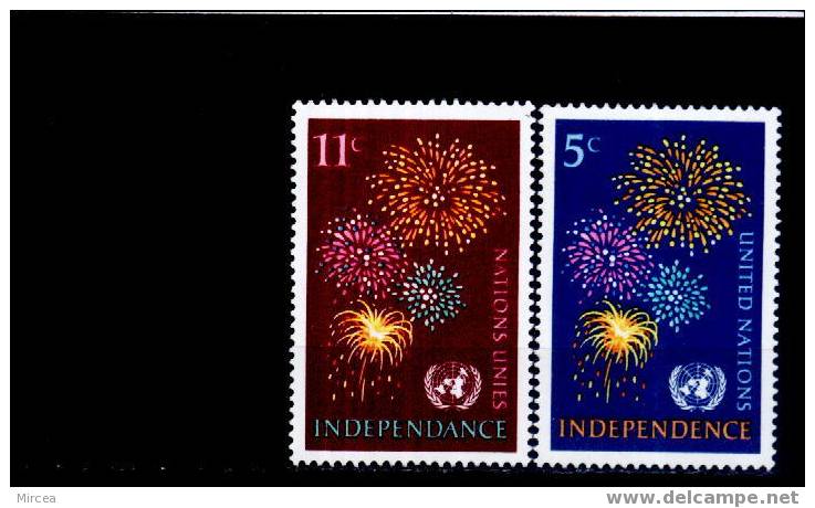 Nations Unies Yv.no.163/4 Neufs** - Andere & Zonder Classificatie