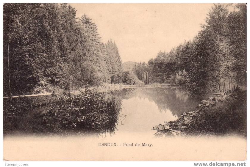 BELGIUM USED POST CARD 1909 ESNEUX FOND DE MARY - Esneux