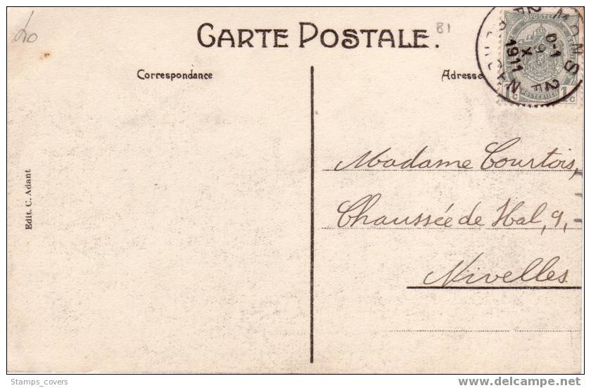 BELGIUM USED POST CARD 1911 BELOEIL LE CHATEAU - Beloeil