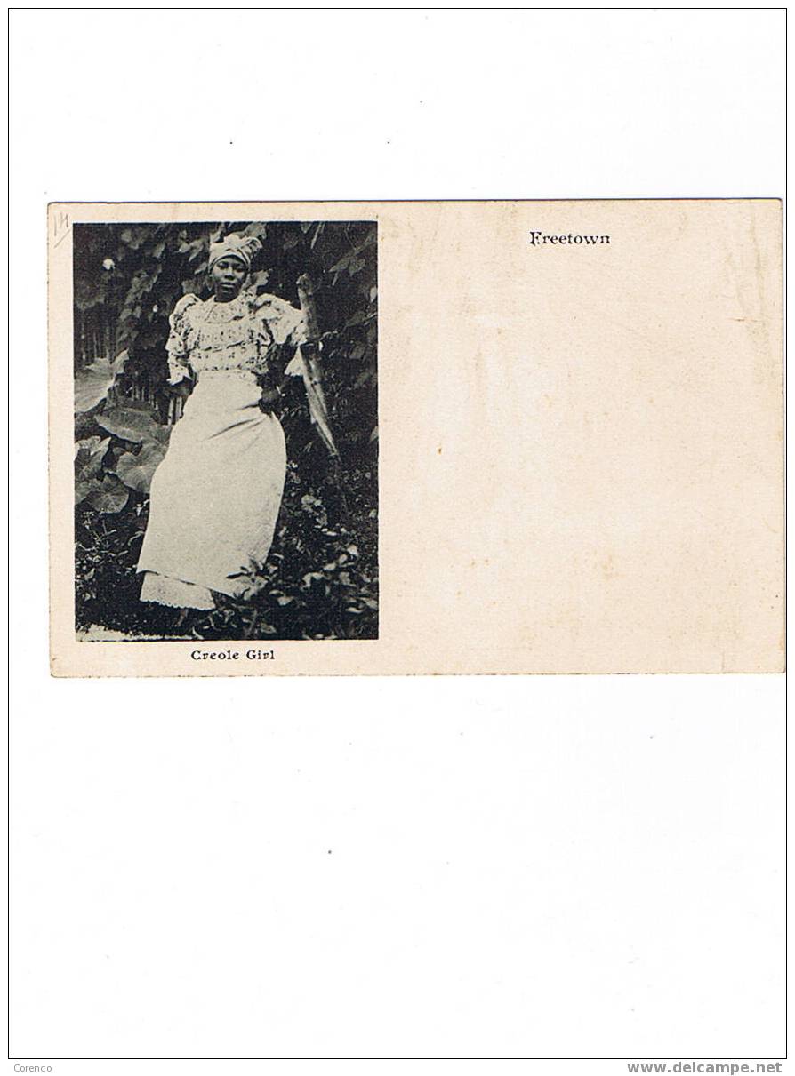 FREETOWN    C 26  Creole Girl   Non écrite Dos Non Séparé 1904 - Sierra Leona