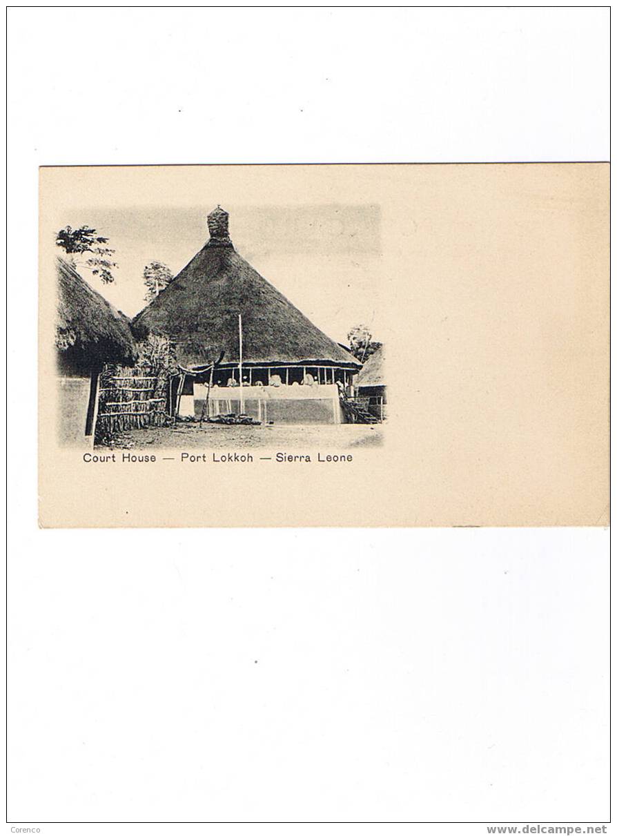 FREETOWN    C 31  Court House Port Lokkoh  Non écrite Dos Non Séparé 1904 - Sierra Leona