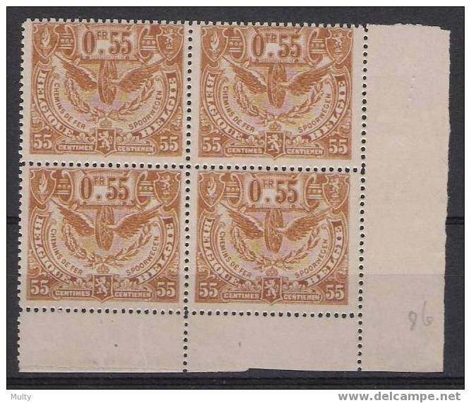 Belgie OCB SP 86 (**) In Blok Van 4. - Mint