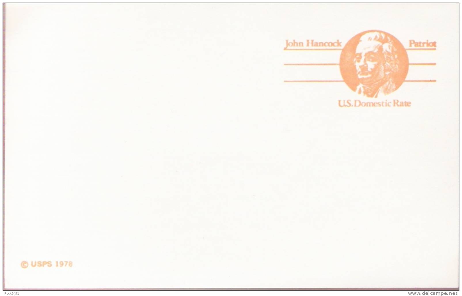 US Scott UX74 - Domestic Rate Post Card - John Hancock - Mint - 1961-80