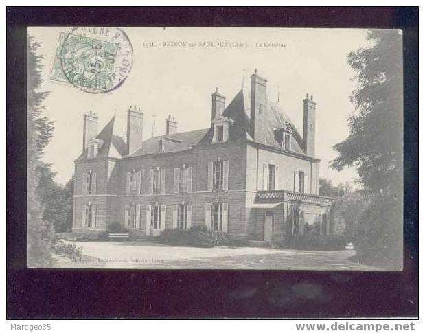 008945  Brinon Sur Sauldre Le Coudray édit.marchand N°1056 Château Belle Carte Beau Plan - Brinon-sur-Sauldre