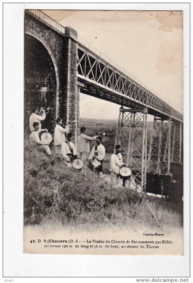 CPA---79-- Thouars---VIADUC---EIFFEL---MILITAIRES - Thouars