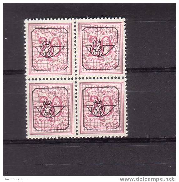 PO784A - Bloc De 4 - Typo Precancels 1951-80 (Figure On Lion)