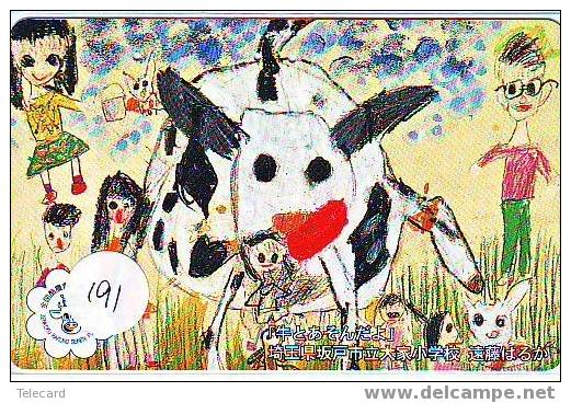 VACHE KUH COW KOE VACA MUCCA Telecarte (191) - Vacas