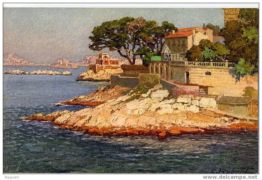 LE PETIT NICE A MARSEILLE   -  ILLUSTRATION DE E . ROBERT - Endoume, Roucas, Corniche, Plages