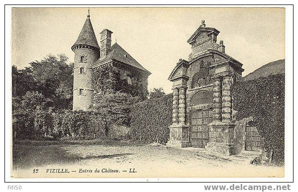 VIZILLE - Entrée Du Château  -  Isère - Vizille