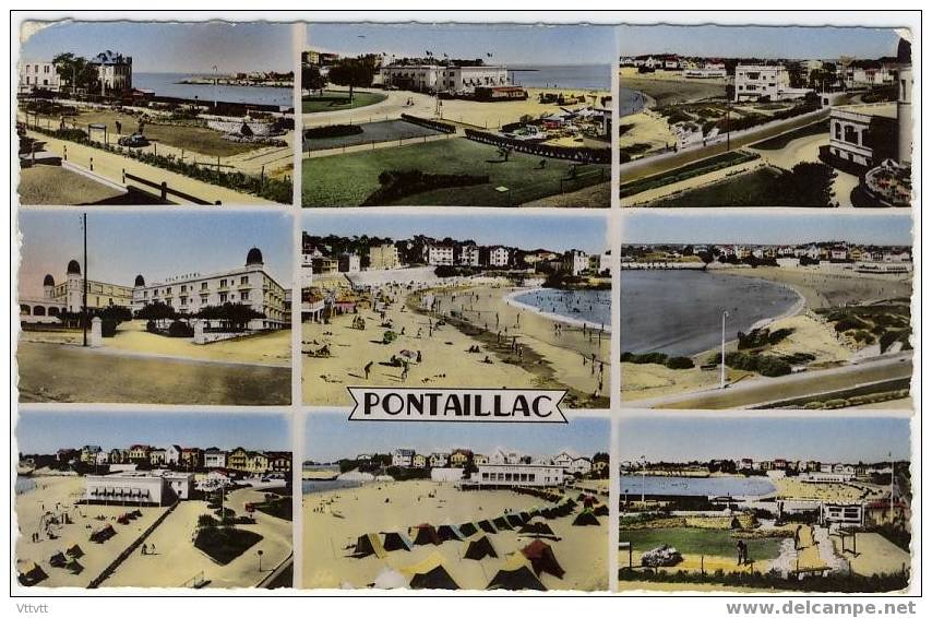 Pontaillac : Multivues (circulée, 1959) Dentelée - Pont-l'Abbé-d'Arnoult