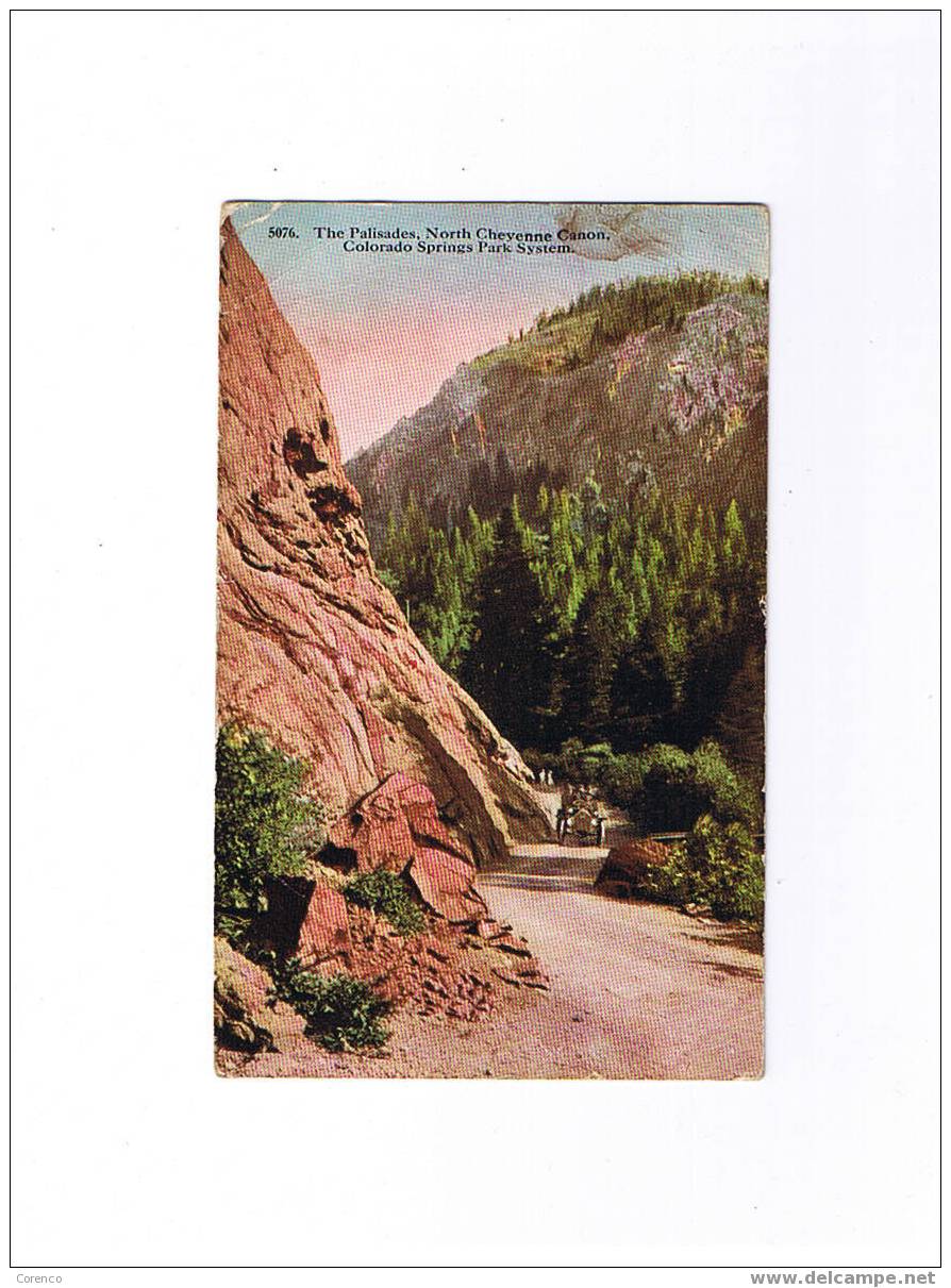 U S  CISSNA PARK    Colorado Springs  Circulée  1913 - USA National Parks