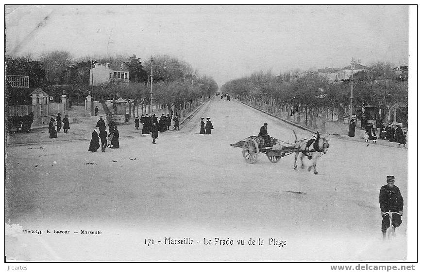 13 - MARSEILLE - Le Prado Vu De La Plage - Castellane, Prado, Menpenti, Rouet