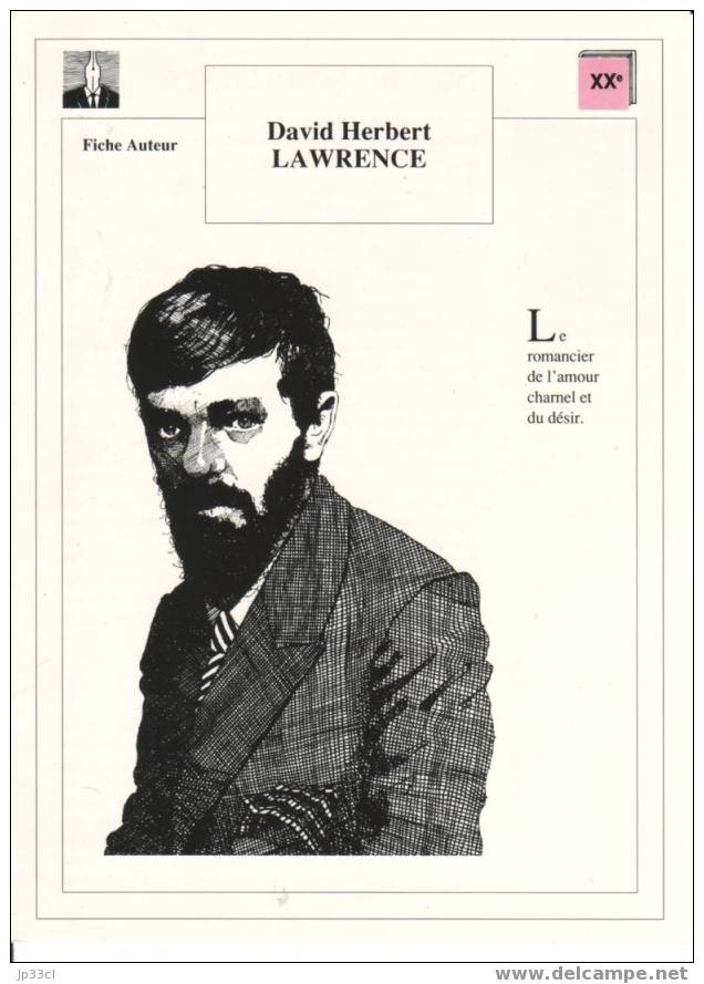 Fiche D´auteur Sur David Herbert Lawrence - Fichas Didácticas