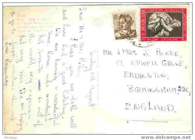 Vatican City-1961 Postcard Sent To England - Lettres & Documents