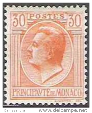 Monaco 1924 Yvert 82 Neuf * Cote (2015) 0.25 Euro Prince Louis II - Neufs