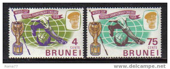 E353 - BRUNEI ,  N. 120/121  ***  Coppa Rimet 1966 - 1966 – England