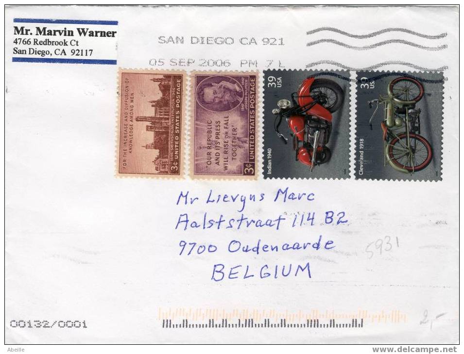 5931  LETTRE   E.U. - Motorbikes