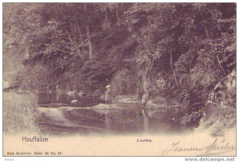 HOUFFALIZE = L'Ourthe (pêche)  (Nels  S.26  N° 28) 1905 - Houffalize