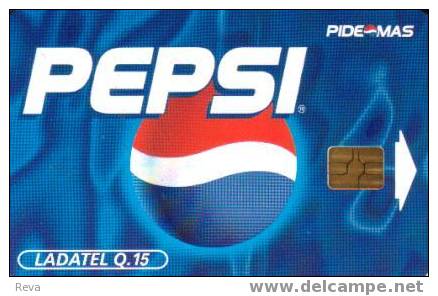 GUATEMALA 15 Q PEPSI COLA LOGO  FRONT & BACK MINT  ? CHIP READ DESCRIPTION  !!! - Guatemala