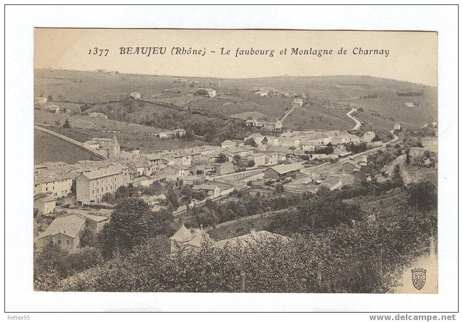 BEAUJEU - Le Faubourg Et Montagne De Charnay - Beaujeu