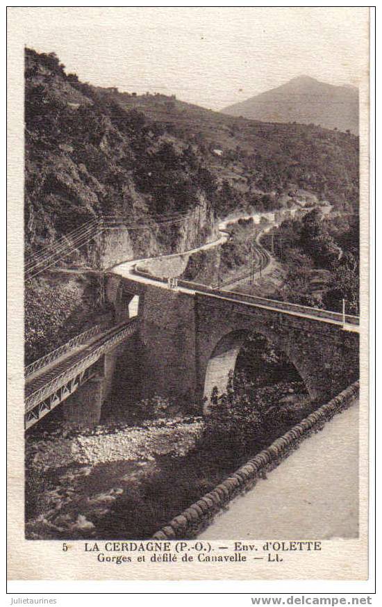 Env.d'olette.gorges Et Défilé De Canavelle Cpa Tres Bon état - Other & Unclassified