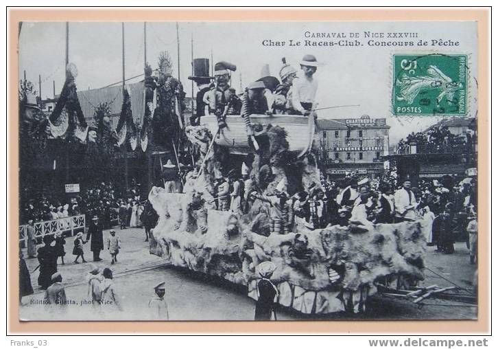 Nice (06-Alpes Maritimes) 38° Carnaval (10) Char Le Rascas Club 1910 - Carnival