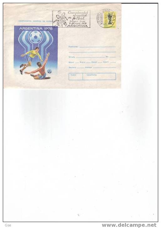 ROMANIA  1978 - Annullo Meccanico Illustrato Su Busta Postale - 1978 – Argentina