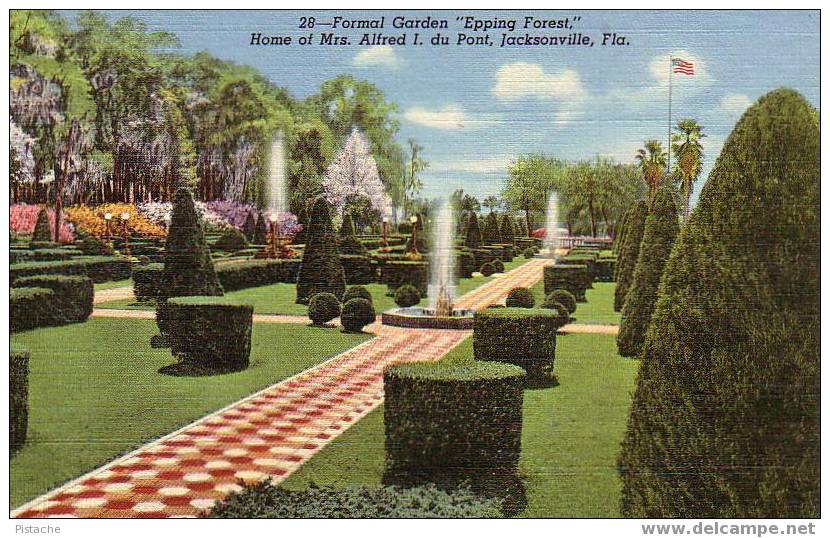 Jacksonville, Fla., Formal Garden Jardin Formel Résidence Residence - Jacksonville