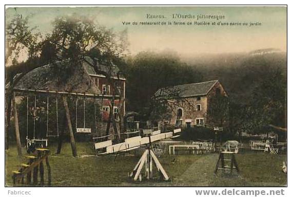 Esneux - L'Ourthe Pittoresque - Vue Prise Du Restaurant De La Ferme De Rosière Et D'une Partie Du Jardin - Esneux