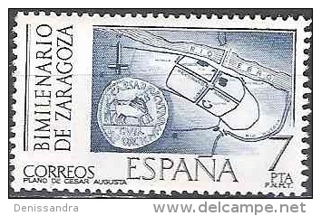 Espagne 1976 Michel 2213 Neuf ** Cote (2008) 1.20 Euro Plan Romaine De Zaragoza - Unused Stamps