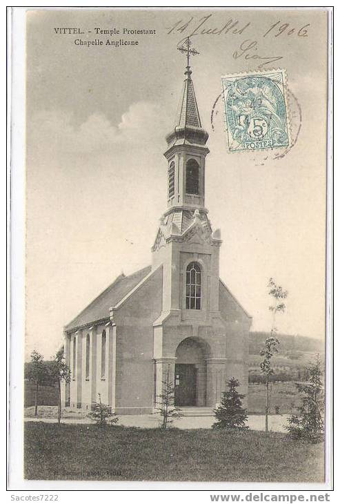 VITTEL  TEMPLE PROTESTANT  CHAPELLE ANGLICANE - Andere & Zonder Classificatie